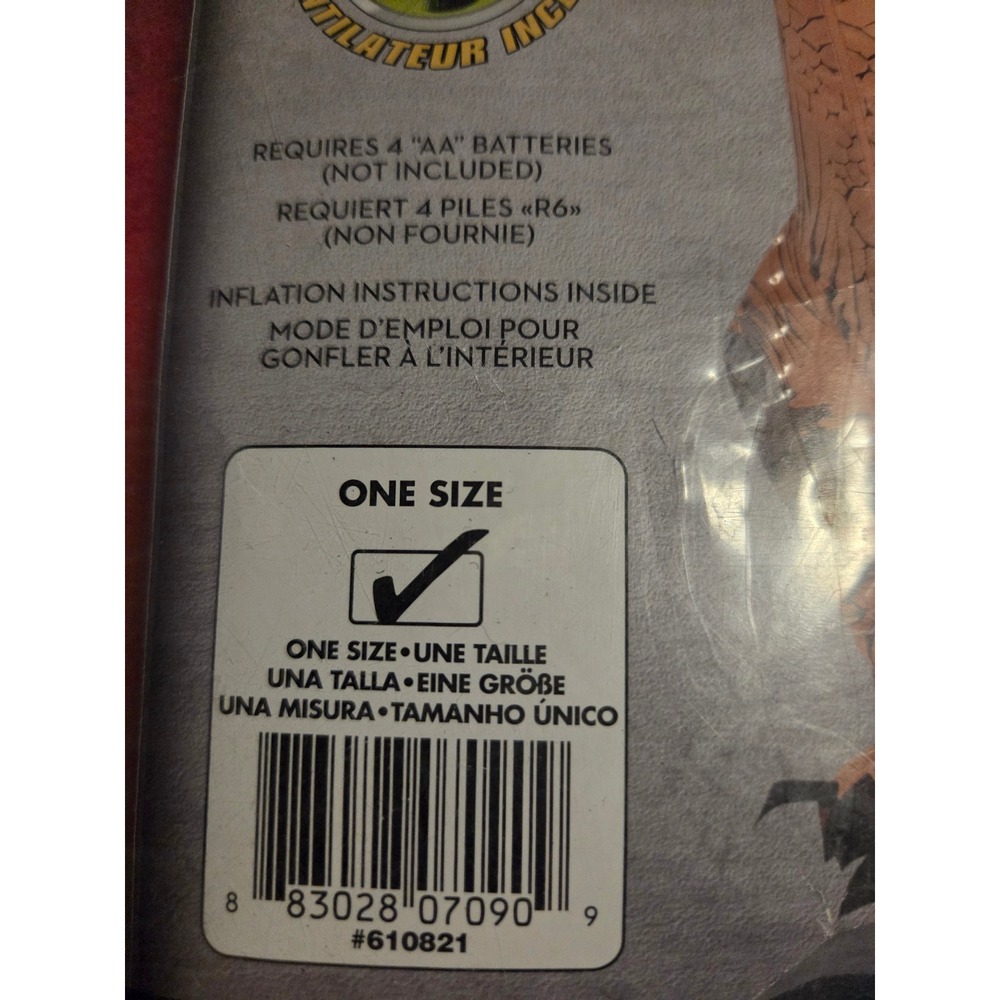 Jurassic World Kids Inflatable T-Rex Costume Rubies Fun Inflatables 610821 OS 6+ - Picture 2 of 5